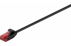 MicroConnect CAT6 U/UTP SLIM 0.3m čierna / PVC (V-UTP6003S-SLIM)