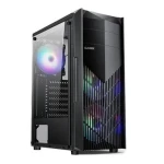 1stCool MONSTER EVO čierna / PC skriňa / Mid Tower / ATX, micro-ATX, Mini-ITX / 2x RGB ventilátor / USB 3.0 (ML-MONSTER-EVO)