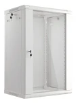 Lanberg WF01-6418-10S sivá / Nástenný rozvádzač / 19" / 18U / 600×450 mm / Flat pack (WF01-6418-10S)