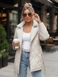 Dámska prechodná bunda TY5587 krémová - FashionStreet XXL