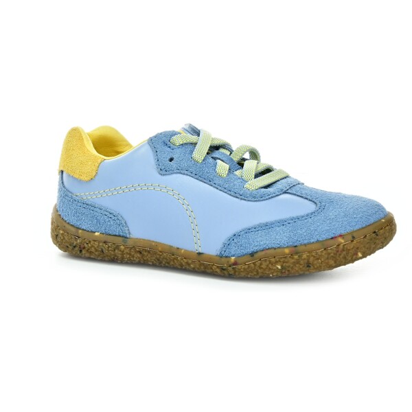 Groundies Panama Kids Sky blue/Lemon cream celoročné nízke barefoot topánky 27 EUR