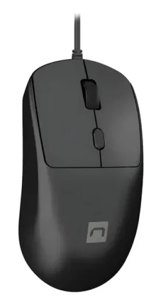 Natec Hawk 2 čierna / Myš / Laserová / Drôtová USB-A / 2400 DPI / 4 tlačidlá (NMY-2387)