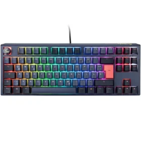 Ducky One 3 TKL Cherry MX-Brown modrá / herná klávesnica / podsvietená / mechanická / drôtová USB-C / DE (DKON2187ST-BDEPDCOVVVC2)