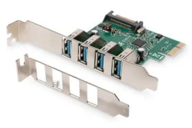 Digitus USB 3.0 PCIe rozširujúca karta / PCIe rozširujúca karta / 4X USB 3.0 (A/F) / VL805 chipset (DS-30221-1)
