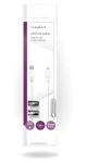 Nedis USB kábel USB-A - Micro-B biela / USB kábel / USB 2.0 / 480 Mbps / 1 m / plochý (CCGP60410WT10)