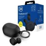 3mk FlowBuds 6.0 čierna / Bezdrôtové slúchadlá s mikrofónom / Bluetooth 5.3 / nabíjacie púzdro (5903108744713)