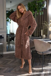 Šaty 2402 Geo Long Chocolate - L&L XL