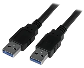 StarTech kábel USB-A - USB-A čierna / Kábel / USB 3.0 / 3 m / 5 Gbps (USB3SAA3MBK)