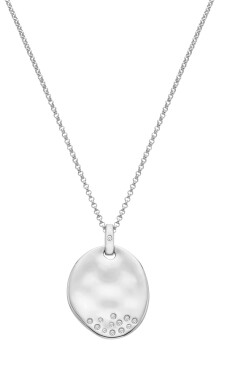 Hot Diamonds Strieborný náhrdelník s diamantom a topazmi Illuminate DP1032 (retiazka, prívesok)