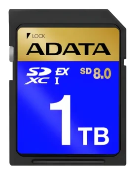 ADATA 1 TB čierna / Pamäťová karta / SDXC / SD 8.0 Express / čítanie: 1600 MB/s / zápis: 1200 MB/s (SD1TEX3L2-C)