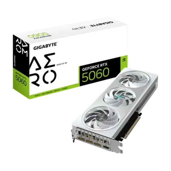 GIGABYTE GeForce RTX 5060 AERO OC 8GB / 2677MHz / 8GB GDDR7 / 128-bit / 1x HDMI + 3x DP / 500W (8) (GV-N5060AERO OC-8GD)