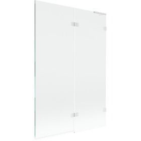 MEXEN/S - Lunar L vaňová zástena 2-krídlová pravá 120 x 150, transparent, biela 897L-120-100-20-00-P