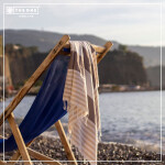 The One Froté uterák Hamam Marine „Marine“ 48.1046 tmavomodrý/svetlomodrý navy/light blue onesize