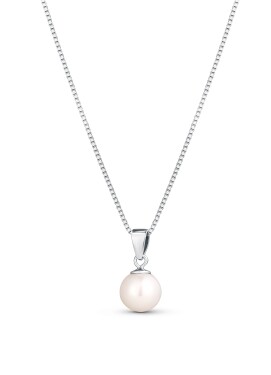 JwL Luxury Pearls Strieborný náhrdelník s pravou perlou JL0834 (retiazka, prívesok)