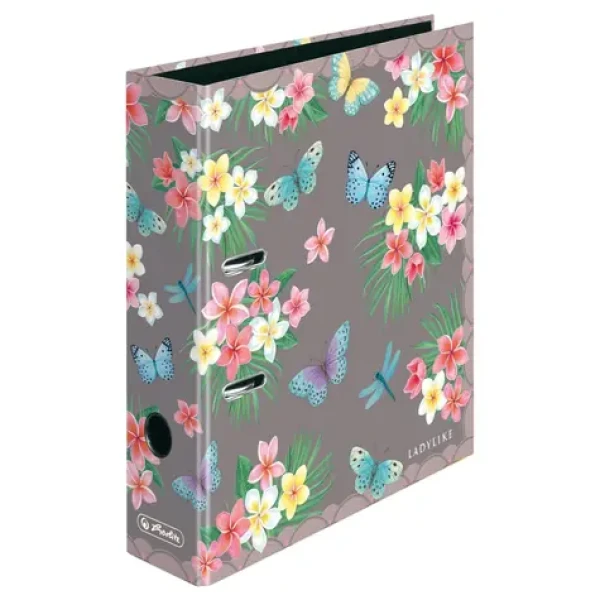 Herlitz Zakladač A4 motýle / 8 cm / šedá (50044061)