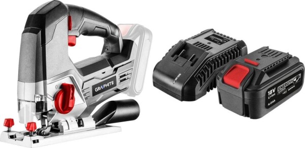 Graphite Wyrzynarka Graphite 58G011 18 V + akumulator 4 Ah z ładowarką 58GE132