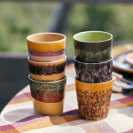 HK living Kameninový hrnček Coffee mug 70's Cove 200 ml