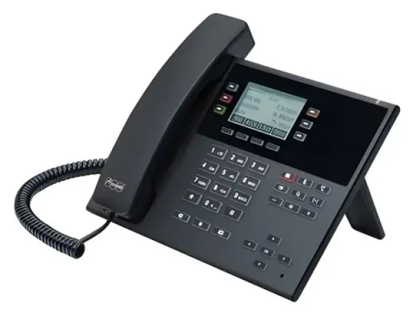 Auerswald Comfortel D-110 čierna / IP telefón / 3 linky / PoE / Handsfree / Displej 2,7" (90277)