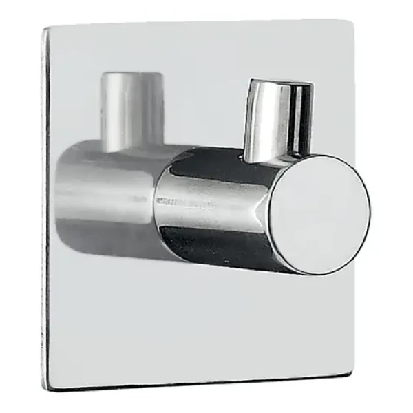 Spirella METI hranatý samolepiaci háčik lesklá nerezová oceľ / 45 x 45 mm (7610583139832)