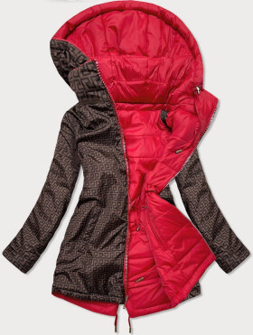 Oboustranná dámská bunda model 16151345 MHM Barva: odcienie czerwieni, Velikost: