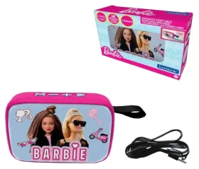 LEXIBOOK Bluetooth reproduktor Barbie s látkovým povrchom / TWS párovanie / Slot na pamäťovú kartu (BT018BB)