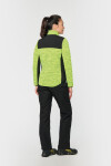 WK WK 9109 Dámska pracovná pletená fleecová bunda 20.9109 fluorescenčná žltá melírovaná/čierna fluorescent yellow melange/black S