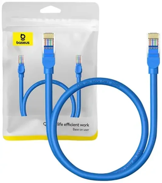 Baseus Cat6 Ethernet RJ45 kábel 0.5m modrá (B00133204311-00)