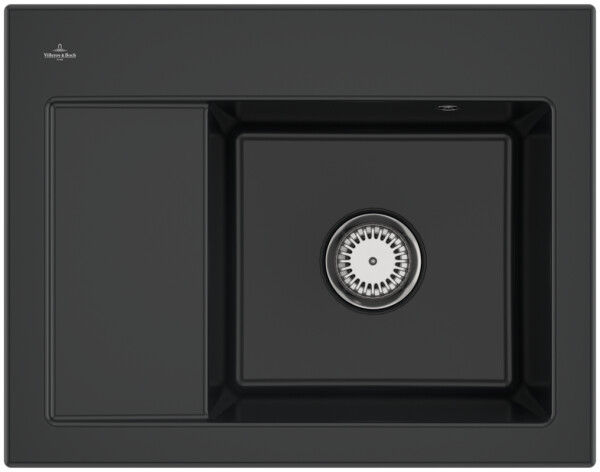 VILLEROY & BOCH VILLEROY & BOCH - Keramický drez Villeroy &amp; Boch Subway 45 Compact, 331301R7, Pure Black 331301R7