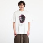 Tričko A BATHING APE Garment Dye Rhinestone Ape Head Relaxed Fit Tee UNISEX Ivory M