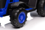 Mamido Mamido Detský elektrický traktor s vlečkou 12V 7Ah EVA kolesá ECO koža modrý