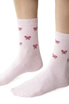 Dámske vzorované ponožky 099 Růžová 38-40