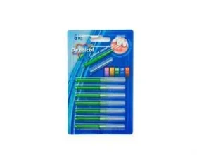 Denticol R01 0,8 mm / Medzizubná kefka rovná / 8+8 ks (8595689805807)