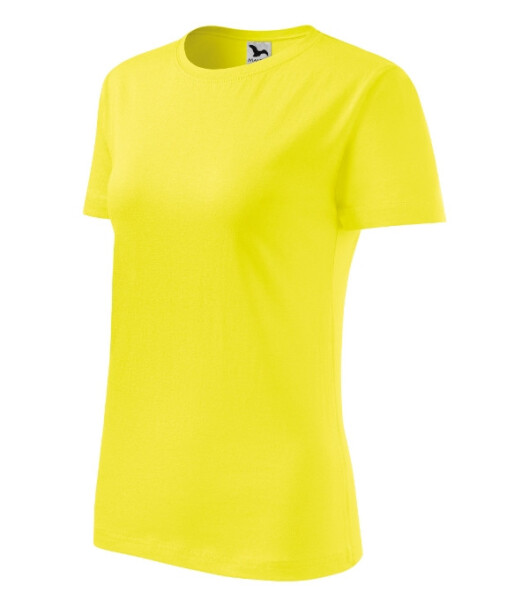 Klasické nové dámske tričko lemon S