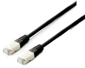 Equip Cat6a Platinum čierna / Patch kábel / S/FTP / 1 m / RJ-45 / LSZH / PoE (605690)