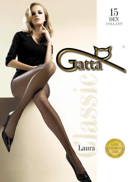Pančuchy Laura 15 - Gatta grafit 5-XL