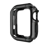 Hurtel Ochranné puzdro pre Apple Watch 45 mm Series 7/8/9 čierna / Puzdro / Silikón / Odolné voči nárazom