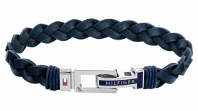 Tommy Hilfiger Luxusný kožený náramok s oceľovou sponou 2790308