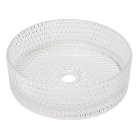 Umývadlo na dosku SAT Purity 36x36 cm číra bez otvoru pre batériu, bez prepadu SATGLA3636T SATGLA3636T