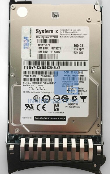 Lenovo 300GB 2.5'' SAS-2 (6Gb/s) (81Y9671)