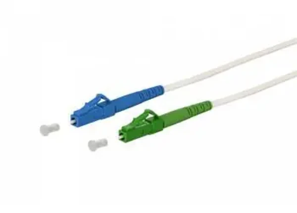 OPTIX LC/ APC-LC/UPC biely / Optický patch kábel / simplex / 9/125 / armovaný LSZH 3 mm / 3 m (859558900472)