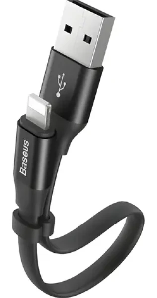 Baseus USB-A - Lightning čierna / Kábel / 0,23 m (6953156259492)