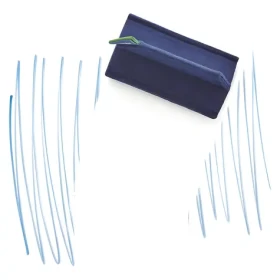 Magnetoplan magnetoWipe ecoAware modrá / Magnetická stierka / rPET plsť / Neodymové magnety (MAGIMARKSTECOB)