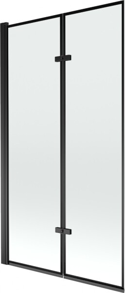 MEXEN - Castor vaňová zástena 2-krídlo 100 x 150, čierna vzor, čierna 892-100-002-70-70