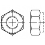 TOOLCRAFT TO-5440227 šesťhranné matice M6 ocel glavanizované zinkom 1000 ks; TO-5440227