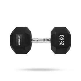Hexagonálna jednoručka - GymBeam (biela) (112543-3-25kg-white)
