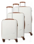 Travelite Bali S,M,L White/Cognac S: 34 l / M: 65 l / L: 96 L TRAVELITE-72340-30