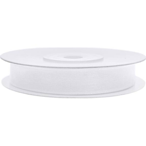 Biela stuha 6 mm x 25 m - PartyDeco - PartyDeco