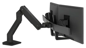 Ergotron HX Desk Dual Monitor Arm čierna / Stolné rameno pre 2 monitory / Do 32 "/ Výškovo nastaviteľné až 292 mm (45-476-224)