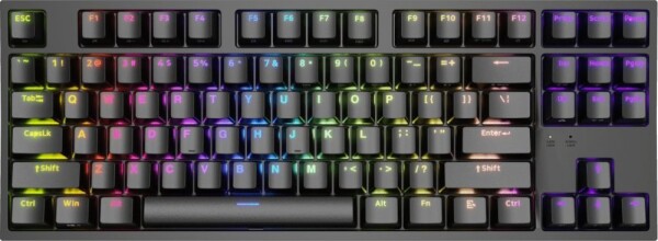 Genesis KLAWIATURA Pre GRACZY GENESIS THOR 404 TKL US PODŚWIETLENIE RGB MECHANICZNA Čierna KAILH BOX BROWN
