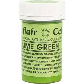Gélová farba Sugarflair (25 g) Lime Green A141 tort is - Sugarflair - Sugarflair